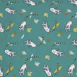 Printed Cotton SRUMI Tarragon / Forest Multicolored